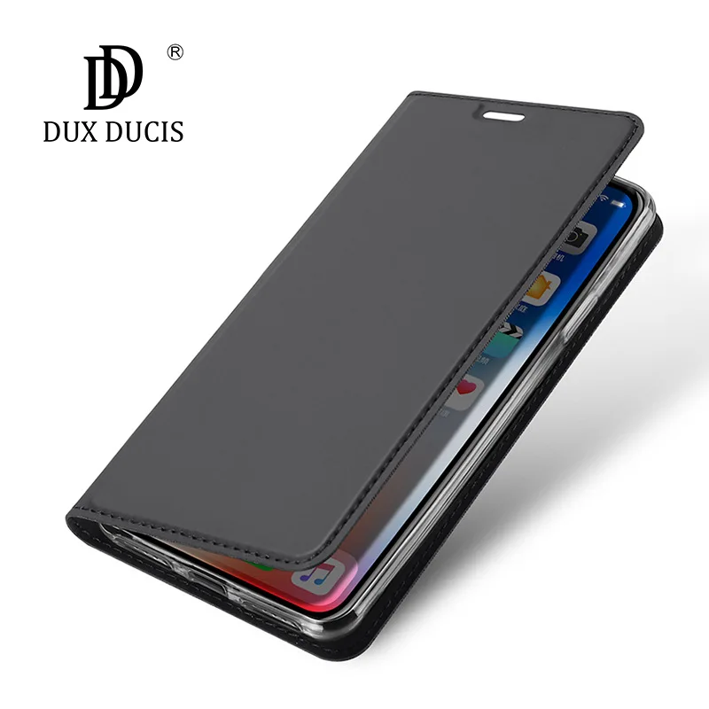 Роскошный силиконовый чехол-книжка DUX DUCIS для iPhone XS Max чехол-бумажник Apple X XR 6 6S 7 8 Plus