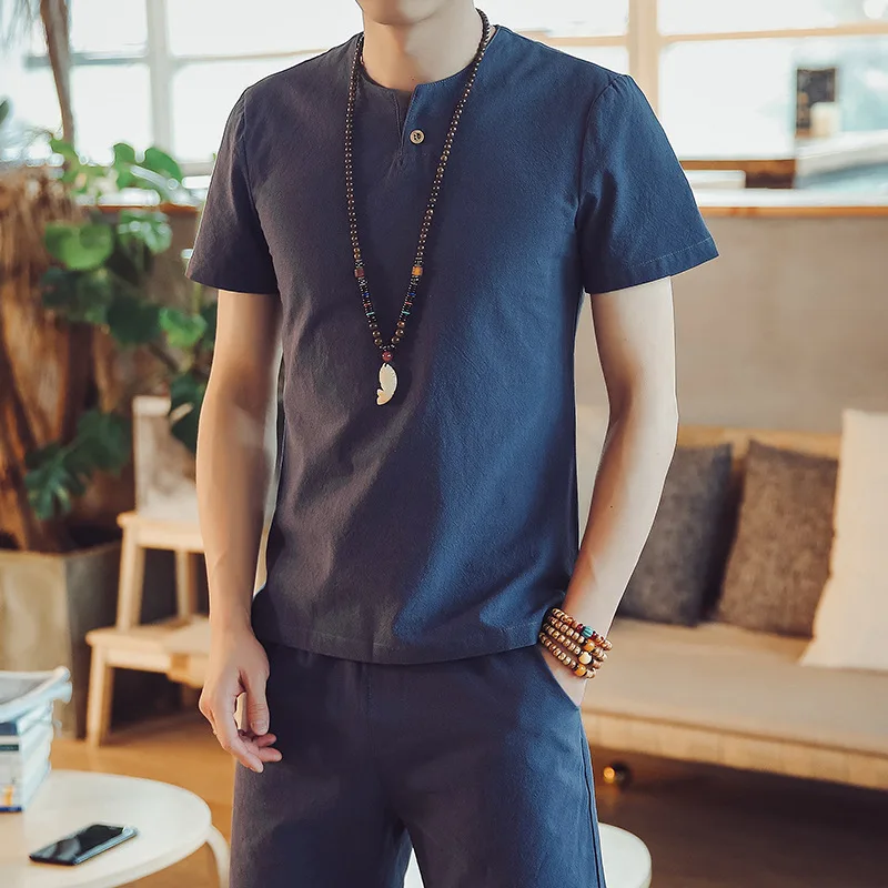 Chinese style Breathable Summer Shirts Men Cotton Linen Short Sleeve Casuals Men dropshipping hot sale Shirt Plus Size 5XL
Chinese style Breathable Summer Shirts Men Cotton Linen Short Sleeve Casuals Men dropshipping hot sale Shirt Plus Size 5XL