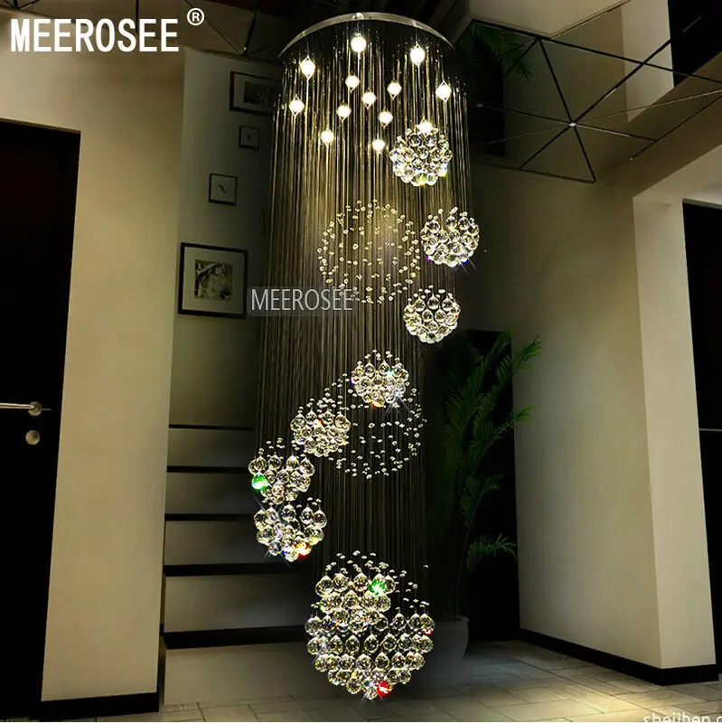 Modern Large Crystal Chandelier Light Fixture for Lobby, staircase, stairs, foyer Long spiral Crystal Light lustre ceiling lamp
Modern Large Crystal Chandelier Light Fixture for Lobby, staircase, stairs, foyer Long spiral Crystal Light lustre ceiling lamp