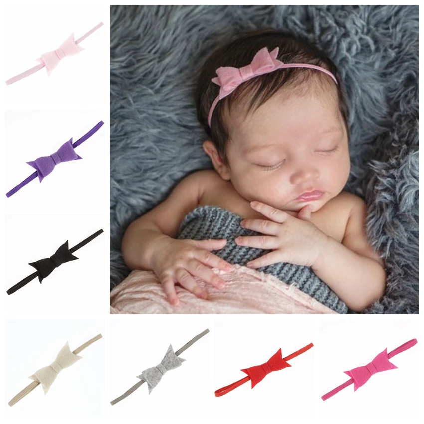 17 Colors Newborn Felt Bow Elastic Headband Kids Handmade Bow Tie Handmade Headdress Birthday Gift Cute Photo Props
17 Colors Newborn Felt Bow Elastic Headband Kids Handmade Bow Tie Handmade Headdress Birthday Gift Cute Photo Props