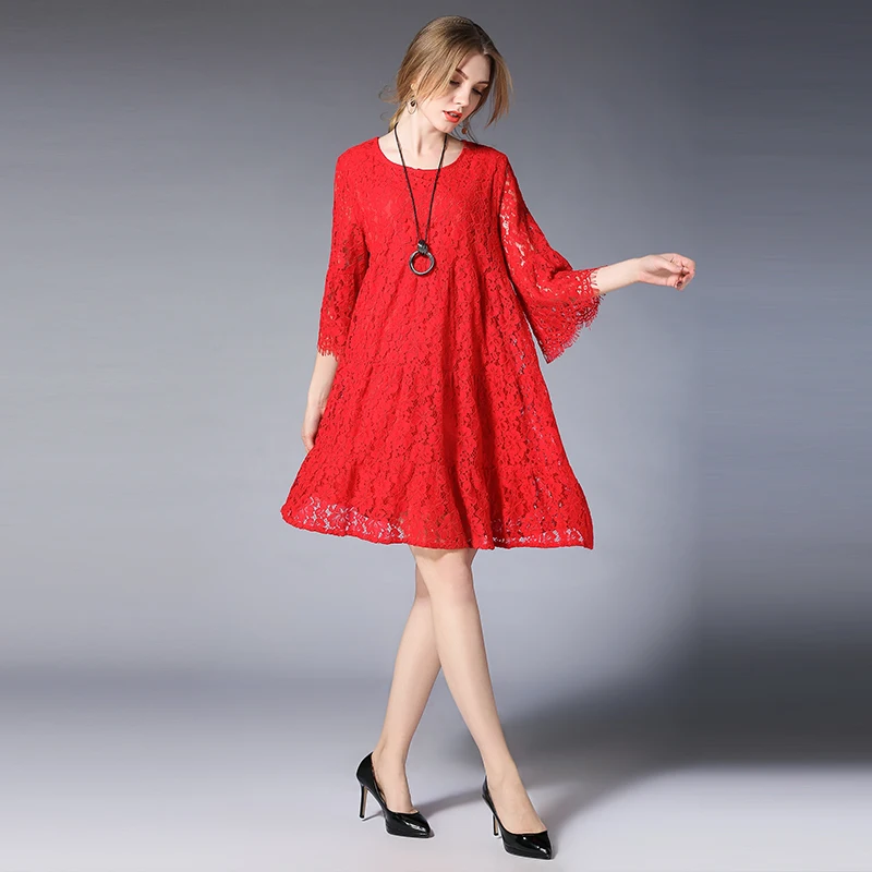 Female Summer Style A-Line Summer Dress Women 2020 Hollow Out black Green XL-5XL Lace Sexy Dress Plus size Party Loose Dresses
Female Summer Style A-Line Summer Dress Women 2020 Hollow Out black Green XL-5XL Lace Sexy Dress Plus size Party Loose Dresses