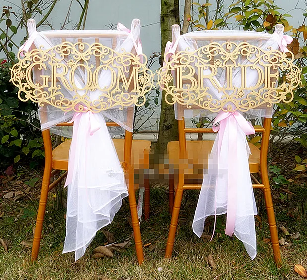Wood Wedding Sign Hanging Bride & Groom Chair Signs for Wedding Decoration Photo Props
Wood Wedding Sign Hanging Bride & Groom Chair Signs for Wedding Decoration Photo Props