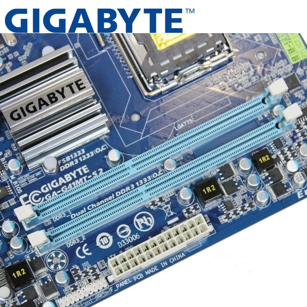 GIGABYTE GA G41MT S2 настольная материнская плата G41 Socket LGA 775 для Core 2 DDR3 8G Micro ATX