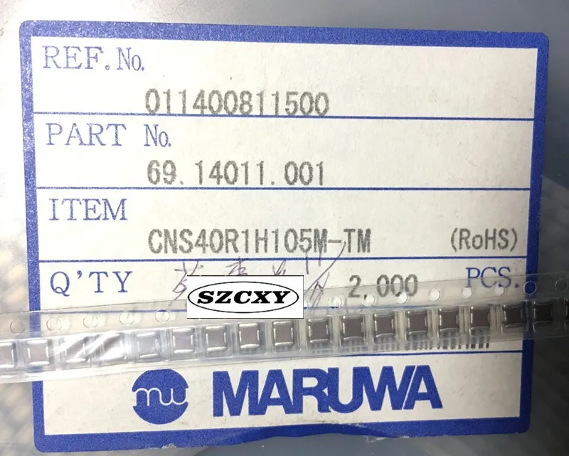 100% новые и оригинальные 20 шт. CNS40R1H105M TM 1210 1 мкФ 50V 3.2X2.5MM емкость фильтра с
