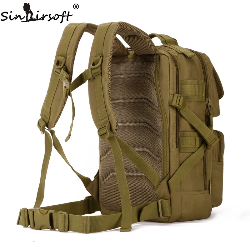 

SINAIRSOFT Military Tactical Backpack Travel Mochila 25L Nylon Camouflage Rucksack Molle System Outdoor Fishing Camping LY0092