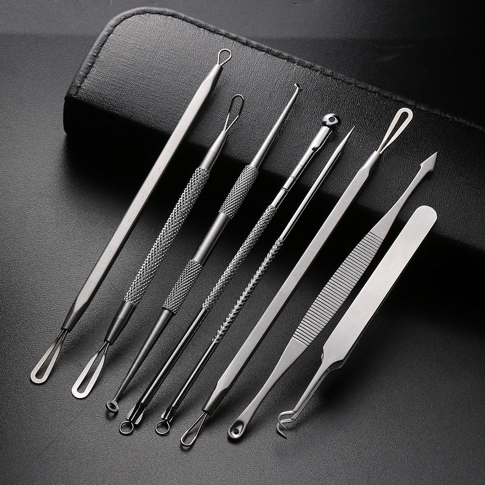 8 PCS /Set Premium Blackhead Needles Comedone Acne Pimple Blemish Treatments Extractor Remover Face Skin Care Tool Kit Hot Sale
8 PCS /Set Premium Blackhead Needles Comedone Acne Pimple Blemish Treatments Extractor Remover Face Skin Care Tool Kit Hot Sale