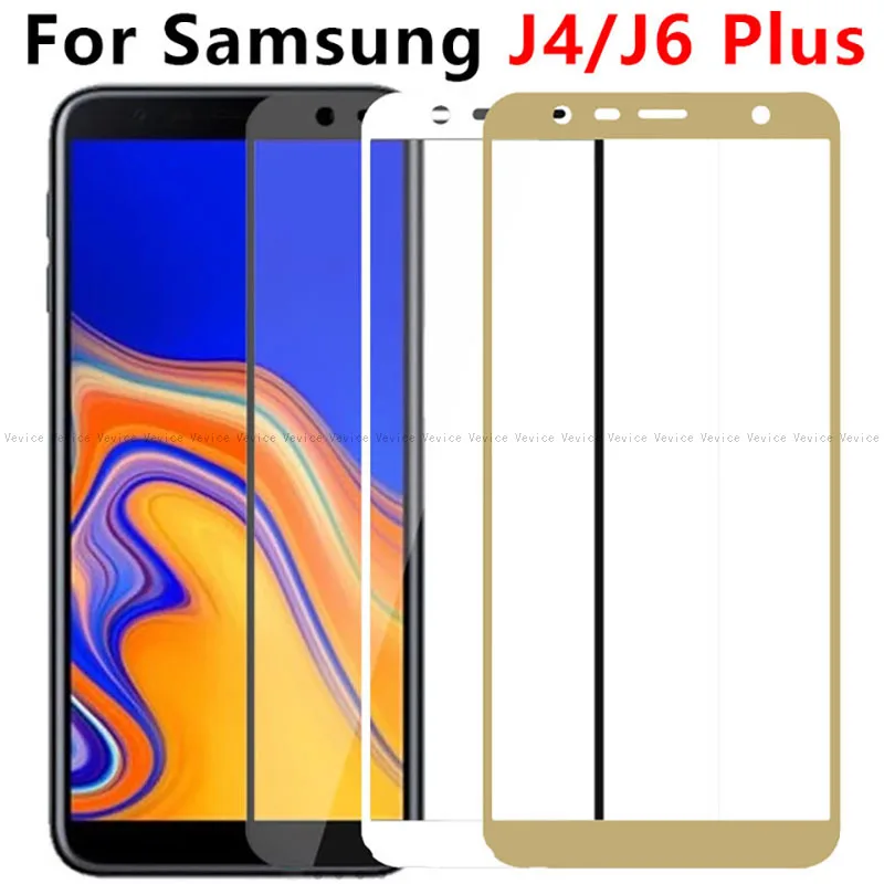 Защита экрана для Samsung Galaxy J4 Plus закаленное стекло J6 2018 J415F J415 стеклянная пленка с