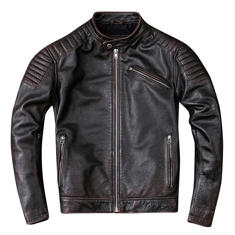 Free shipping,100% cowhide clothing,mens genuine leather Jacket,vintage motor biker coat.cool quality.plus size,wholesales
Free shipping,100% cowhide clothing,mens genuine leather Jacket,vintage motor biker coat.cool quality.plus size,wholesales