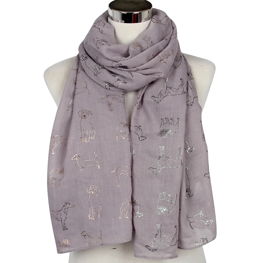 Winfox 2019 Fashion Grey Navy Bronzing Silver Dog Infinity Scarves Ring Loop For Womens 
Winfox 2019 Fashion Grey Navy Bronzing Silver Dog Infinity Scarves Ring Loop For Womens