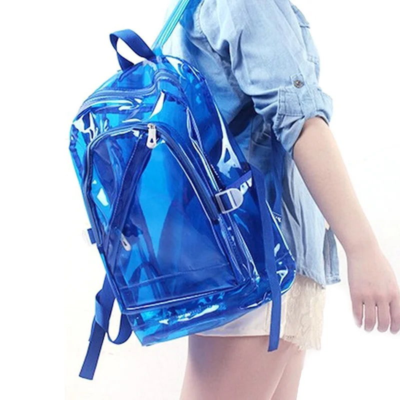 2021 Beach Bag Transparent Clear Plastic Waterproof Backpack for Teenage Girls PVC School Bags Shoulders Bag DF323
2021 Beach Bag Transparent Clear Plastic Waterproof Backpack for Teenage Girls PVC School Bags Shoulders Bag DF323