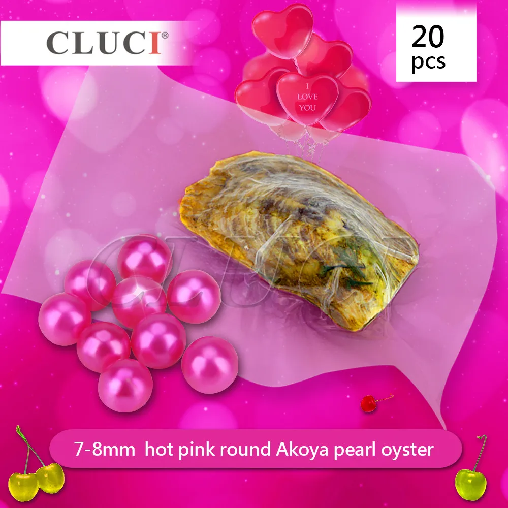 CLUCI 20pcs oysters with hot pink round pearls, 7-8mm natural pearls beads, charms diy, Valentines Gift WP251SB
CLUCI 20pcs oysters with hot pink round pearls, 7-8mm natural pearls beads, charms diy, Valentines Gift WP251SB