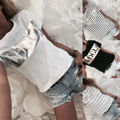 Fashion Womens Letter Print Blouse Shirt 2018 New Fashion Short Sleeve O-Neck Casual Loose Tops Summer
Fashion Womens Letter Print Blouse Shirt 2018 New Fashion Short Sleeve O-Neck Casual Loose Tops Summer