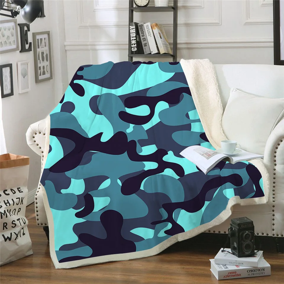 Shine Blue Camo 3D Printed Sherpa Blanket Couch Quilt Cover Travel Bedspread Bedding Children Outlet Velvet Plush Throw Textile
Shine Blue Camo 3D Printed Sherpa Blanket Couch Quilt Cover Travel Bedspread Bedding Children Outlet Velvet Plush Throw Textile