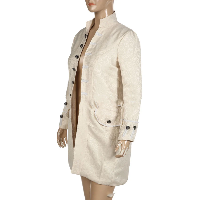 British Style Man Medieval Cosplay Costumes Stand Collar Jacquard Trench Middle Ages Carnival Knight Jacket Coat Autumn
British Style Man Medieval Cosplay Costumes Stand Collar Jacquard Trench Middle Ages Carnival Knight Jacket Coat Autumn