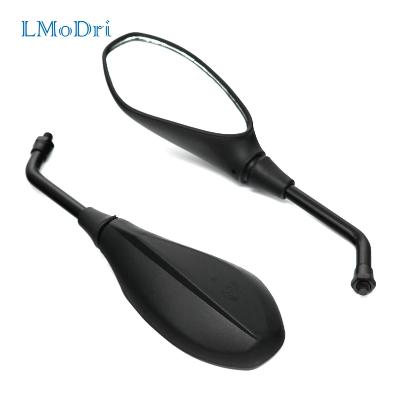 

LMoDri Universal Replacement Motorcycle Mirror Motorbike Scooter Rear View Mirrors 10mm 8mm Back Side Mirror 2 Pcs/Pair