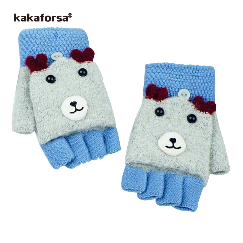 Kakaforsa Brand New Knitted Gloves Women Half Finger Flip Gloves Cute Ladies Winter Warm Fashion Cartoon Fingerless QK
Kakaforsa Brand New Knitted Gloves Women Half Finger Flip Gloves Cute Ladies Winter Warm Fashion Cartoon Fingerless QK