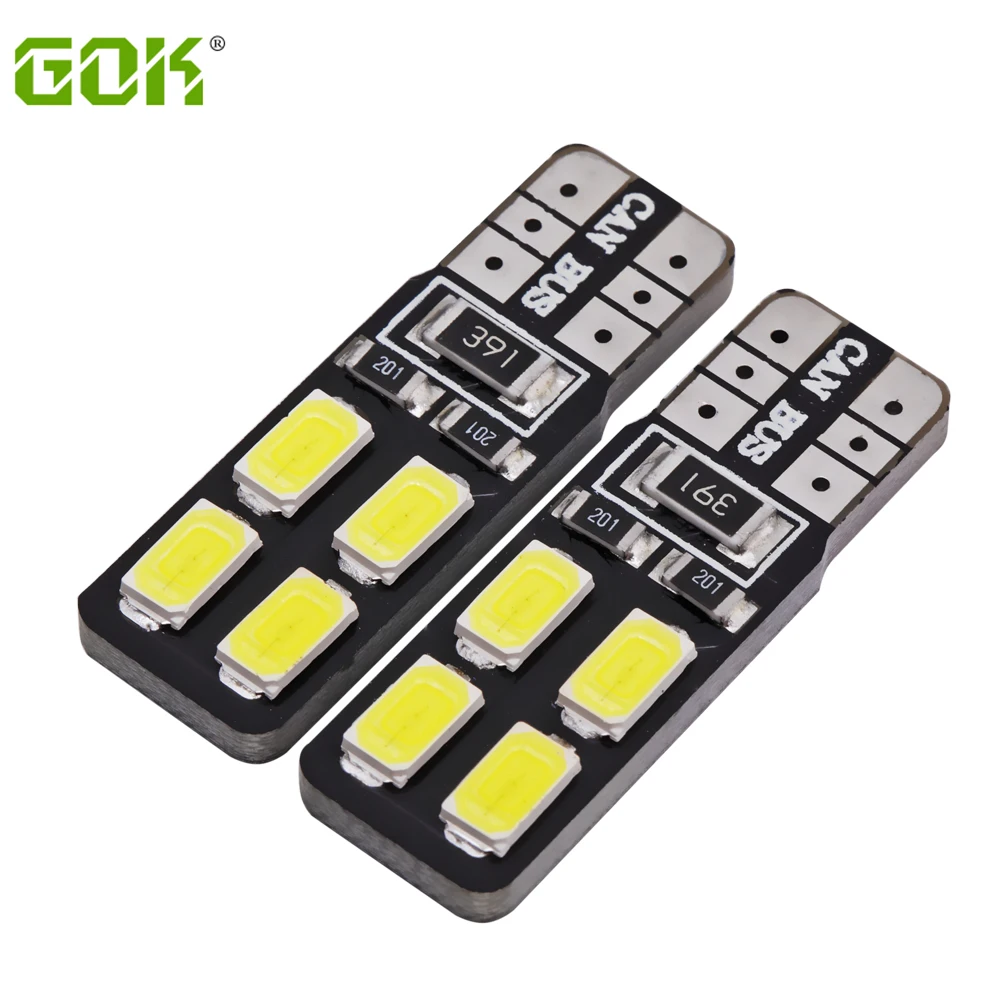 

Super Bright! 10 X T10 W5W led canbus T10 8smd 194 168 5630 5730 SMD Canbus NO ERROR Car Auto Bulbs Indicator Light Parking Lamp