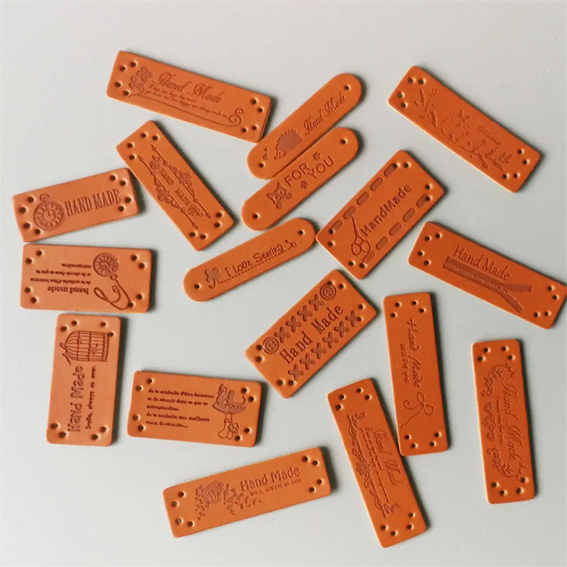 New 100 Pcs/Set 17 Design Handmade Patchwork Labels PU Tags DIY Sewing label cloth Garment Labels For Sewing Accessories
New 100 Pcs/Set 17 Design Handmade Patchwork Labels PU Tags DIY Sewing label cloth Garment Labels For Sewing Accessories
