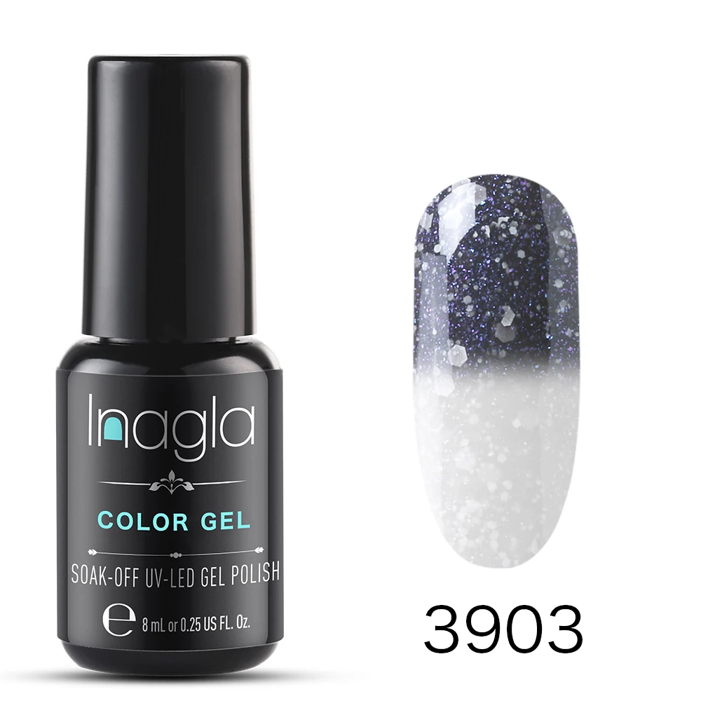 Inagla Thermal Color Changing Gel Nail Polish Holographic Snowy Temperature Nail Art Soak-Off UV Hybrid white Nail Gel Polish
Inagla Thermal Color Changing Gel Nail Polish Holographic Snowy Temperature Nail Art Soak-Off UV Hybrid white Nail Gel Polish