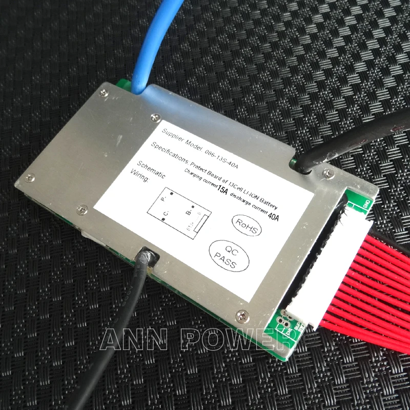 Electric motor car 13S 48V 40A BMS lithium ion battery BMS Used for 48V 20Ah 30Ah 40Ah 50Ah battery BMS With balance function
Electric motor car 13S 48V 40A BMS lithium ion battery BMS Used for 48V 20Ah 30Ah 40Ah 50Ah battery BMS With balance function