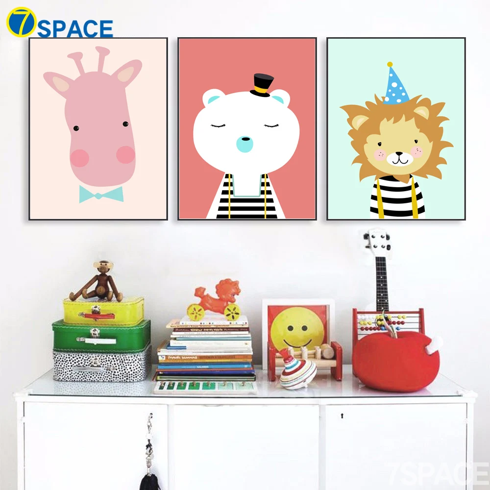 Cartoon Bear Giraffe Lion Nordic Posters And Prints Wall Art Canvas Painting Animals Wall Pictures Kids Room Bedroom Home Decor
Cartoon Bear Giraffe Lion Nordic Posters And Prints Wall Art Canvas Painting Animals Wall Pictures Kids Room Bedroom Home Decor