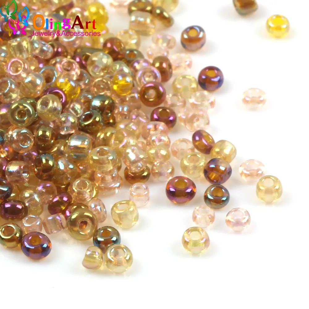 OlingArt new AAA 2MM 1700pcs Plating colors mixed multicolor Glass Seed beads Spacer Bead DIY Bracelet necklace jewelry making
OlingArt new AAA 2MM 1700pcs Plating colors mixed multicolor Glass Seed beads Spacer Bead DIY Bracelet necklace jewelry making