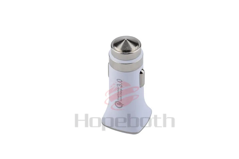 New QC3.0 Quick Charge With USB Fast Car Charger Aluminum Shell Safety Hammer Universal Adapter Car Charger With Retail Box
New QC3.0 Quick Charge With USB Fast Car Charger Aluminum Shell Safety Hammer Universal Adapter Car Charger With Retail Box