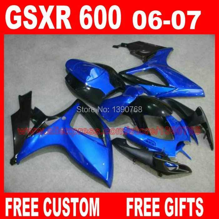 Free customize fairing kit for 06 07 SUZUKI K6 GSXR 600 750 blue black fairings set gsx-r600 2006 GSX-R750 2007 HV71
Free customize fairing kit for 06 07 SUZUKI K6 GSXR 600 750 blue black fairings set gsx-r600 2006 GSX-R750 2007 HV71