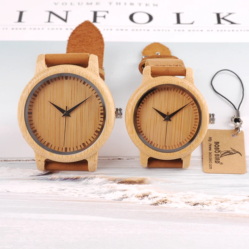 BOBO BIRD Brand Design Women Wooden Bamboo Watch Leather Strap Quartz Watches for Women Drop Shipping
BOBO BIRD Brand Design Women Wooden Bamboo Watch Leather Strap Quartz Watches for Women Drop Shipping