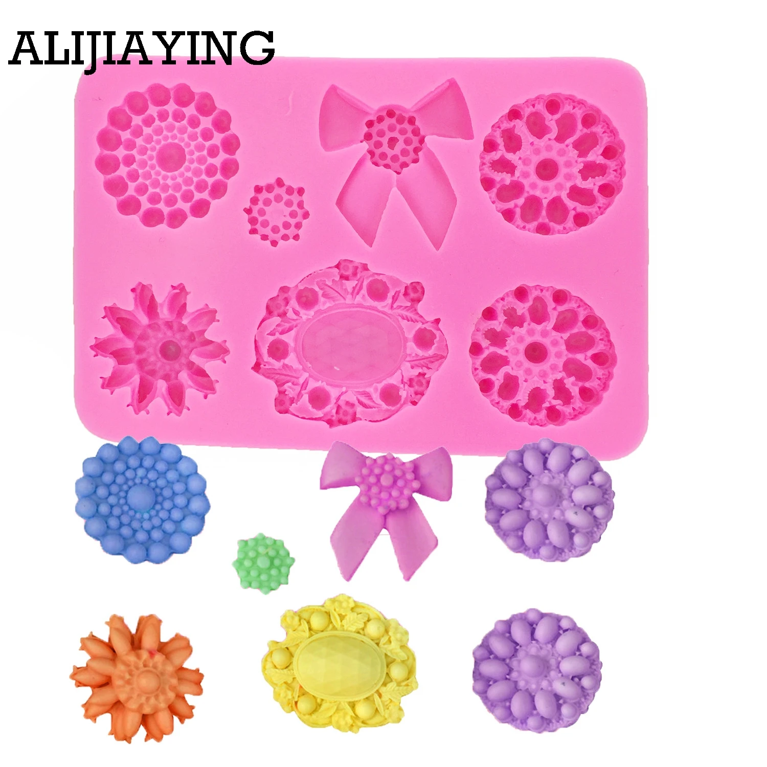 M0187 Gem Buttons Relief Cake Border Silicone Mold Bow Cupcake Fondant Cake Decorating Tools Candy Chocolate Gumpaste Moulds
M0187 Gem Buttons Relief Cake Border Silicone Mold Bow Cupcake Fondant Cake Decorating Tools Candy Chocolate Gumpaste Moulds