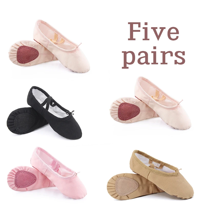 5 Pairs Wholesale Girls Ballet Slippers Kids Canvas Dance Shoes Children Gymnastics Flats Fitness Dance Slippers
5 Pairs Wholesale Girls Ballet Slippers Kids Canvas Dance Shoes Children Gymnastics Flats Fitness Dance Slippers