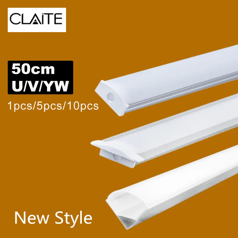 New 1x 2x 3x U V YW Three Style 50cm Aluminium Channel Holder for LED Strip Light Bar Under Cabinet Lamp Kitchen 1.8cm Wide
New 1x 2x 3x U V YW Three Style 50cm Aluminium Channel Holder for LED Strip Light Bar Under Cabinet Lamp Kitchen 1.8cm Wide