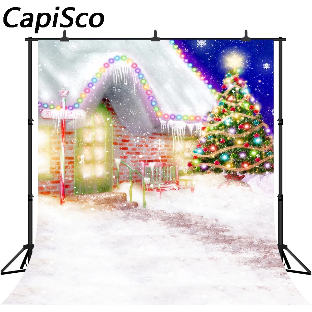 Capisco backgrounds for photo studio Christmas tree winter snow small house children cartoon photography backdrop studio props
Capisco backgrounds for photo studio Christmas tree winter snow small house children cartoon photography backdrop studio props