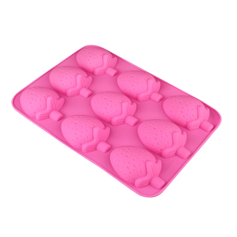 9 Holes Strawberry Silicone Mould For Chocolate Pudding Jelly Mould DIY Candy Fondant Cake Molds Sugarcraft Pastry Baking Tool
9 Holes Strawberry Silicone Mould For Chocolate Pudding Jelly Mould DIY Candy Fondant Cake Molds Sugarcraft Pastry Baking Tool