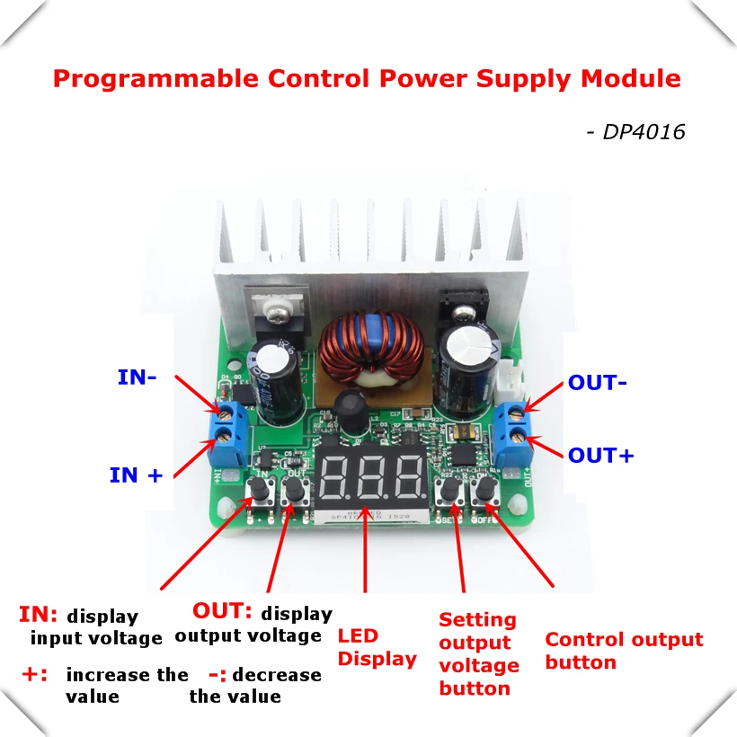 200 Вт Converter Buck конвертер батарея 6 40 В до 0 38 в 5 12 24 19 понижающий постоянный
