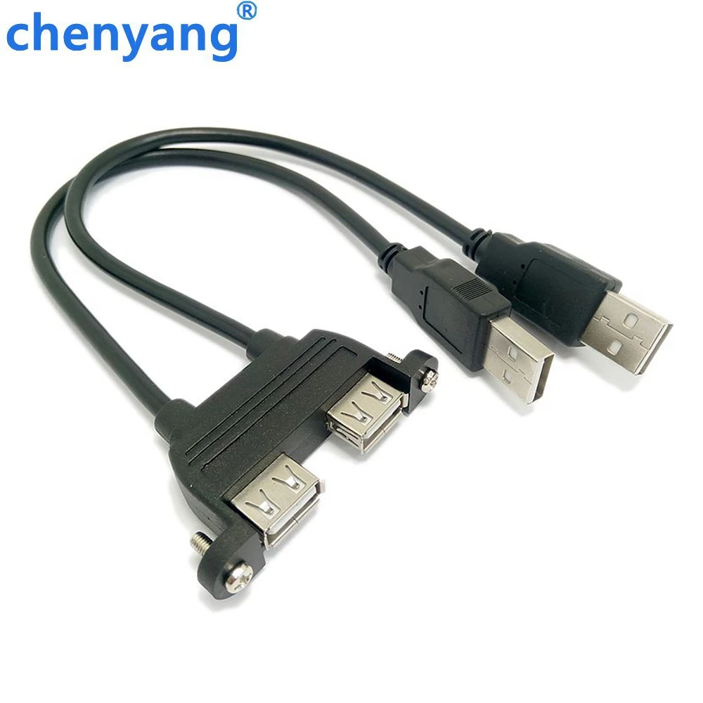 Комбинированный двойной USB 2,0 кабель-удлинитель 30 см с отверстиями для крепления на винтовой панели
Комбинированный двойной USB 2,0 кабель-удлинитель 30 см с отверстиями для крепления на винтовой панели