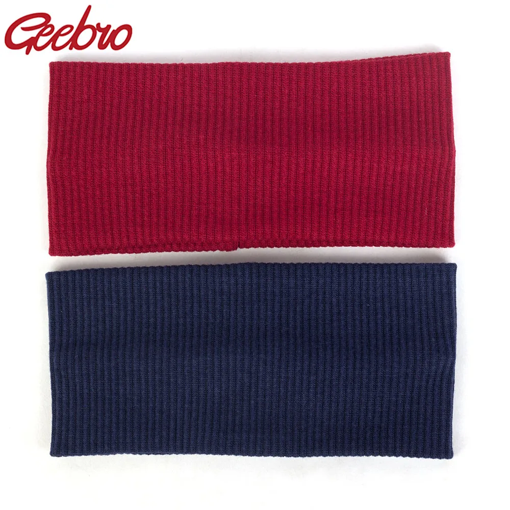 Geebro New Women Solid Knit Ribbed Headbands Soft Cotton Elastic Yoga Head Wrap Ladies Hair band Accessories AQ003
Geebro New Women Solid Knit Ribbed Headbands Soft Cotton Elastic Yoga Head Wrap Ladies Hair band Accessories AQ003