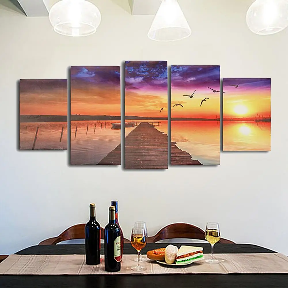 NO FRAME Unframed Canvas Picture 5 Pcs/set Lake Wood Road Modern Home Wall Decor Art Print Painting Canvas Oil Painting
NO FRAME Unframed Canvas Picture 5 Pcs/set Lake Wood Road Modern Home Wall Decor Art Print Painting Canvas Oil Painting