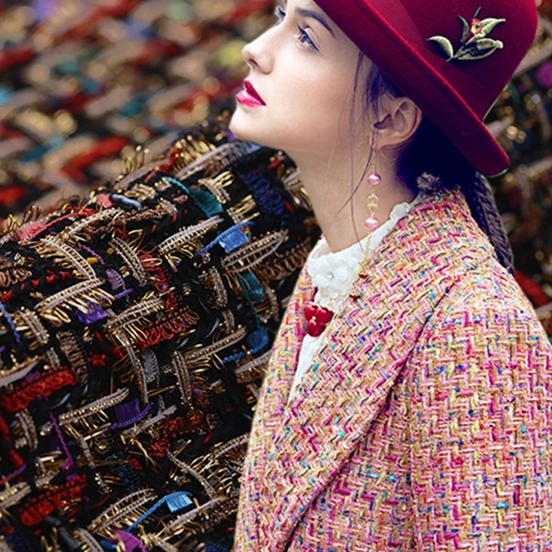 2 colors 2021 new hot sale spring senior blended yarn-dyed tweed weaving fabric for coat dress tissu au meter bright cloth DIY
2 colors 2021 new hot sale spring senior blended yarn-dyed tweed weaving fabric for coat dress tissu au meter bright cloth DIY