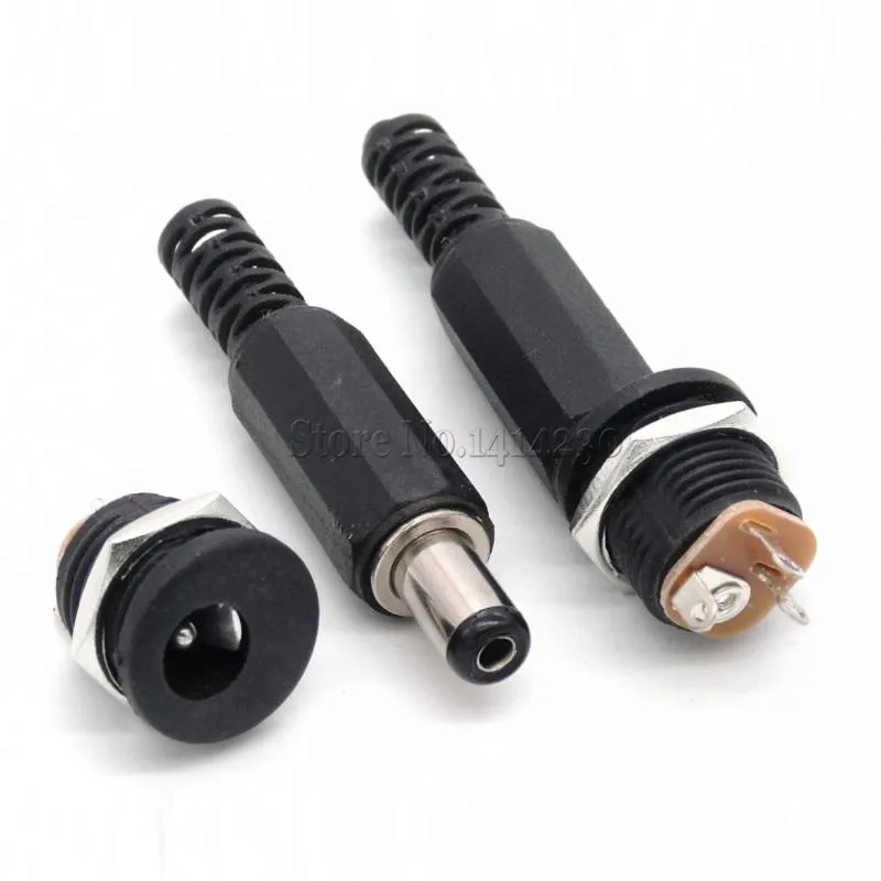 5Pairs DC Connector Plastic Male Plugs DC022 DC Power Socket Female Jack Screw Nut Panel Mount Connector 5.5 x 2.1mm/5.5*2.5MM
5Pairs DC Connector Plastic Male Plugs DC022 DC Power Socket Female Jack Screw Nut Panel Mount Connector 5.5 x 2.1mm/5.5*2.5MM