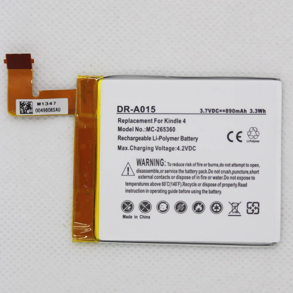 10 шт./лот ISUNOO DR-A015 890 мАч батарея для Kindle 4 5 6 D01100 515-1058-01 MC-265360 S2011-001-S запасная батарея
10 шт./лот ISUNOO DR-A015 890 мАч батарея для Kindle 4 5 6 D01100 515-1058-01 MC-265360 S2011-001-S запасная батарея
