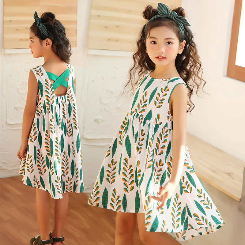 Girls Summer Kids Dresses For Girls Clothing 2019 New Fashion Sleeveless Princess Dress Casual Cotton Holiday Children Dress
Girls Summer Kids Dresses For Girls Clothing 2019 New Fashion Sleeveless Princess Dress Casual Cotton Holiday Children Dress