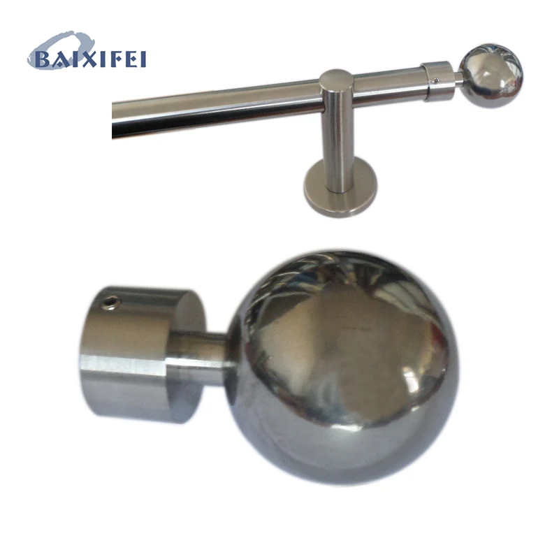 2 Pcs D20mm Curtain Rod Stainless Steel Decorative Head Ball, Curtain Accessories Finials for Window Decoration
2 Pcs D20mm Curtain Rod Stainless Steel Decorative Head Ball, Curtain Accessories Finials for Window Decoration