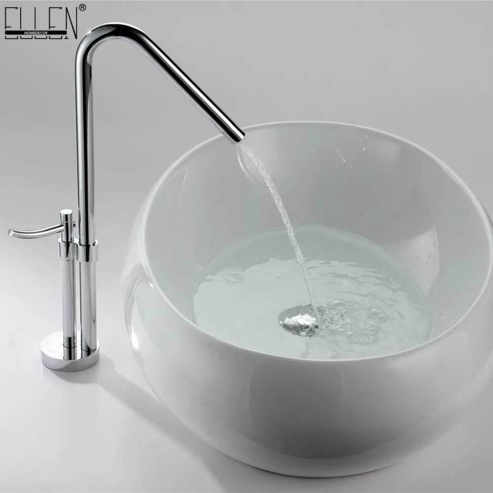 ELLEN Bathroom Faucets Vessel Sink Faucet Hot Cold Water Mixer Tap Tall Deck Mounted Crane Chrome Finished EL11
ELLEN Bathroom Faucets Vessel Sink Faucet Hot Cold Water Mixer Tap Tall Deck Mounted Crane Chrome Finished EL11