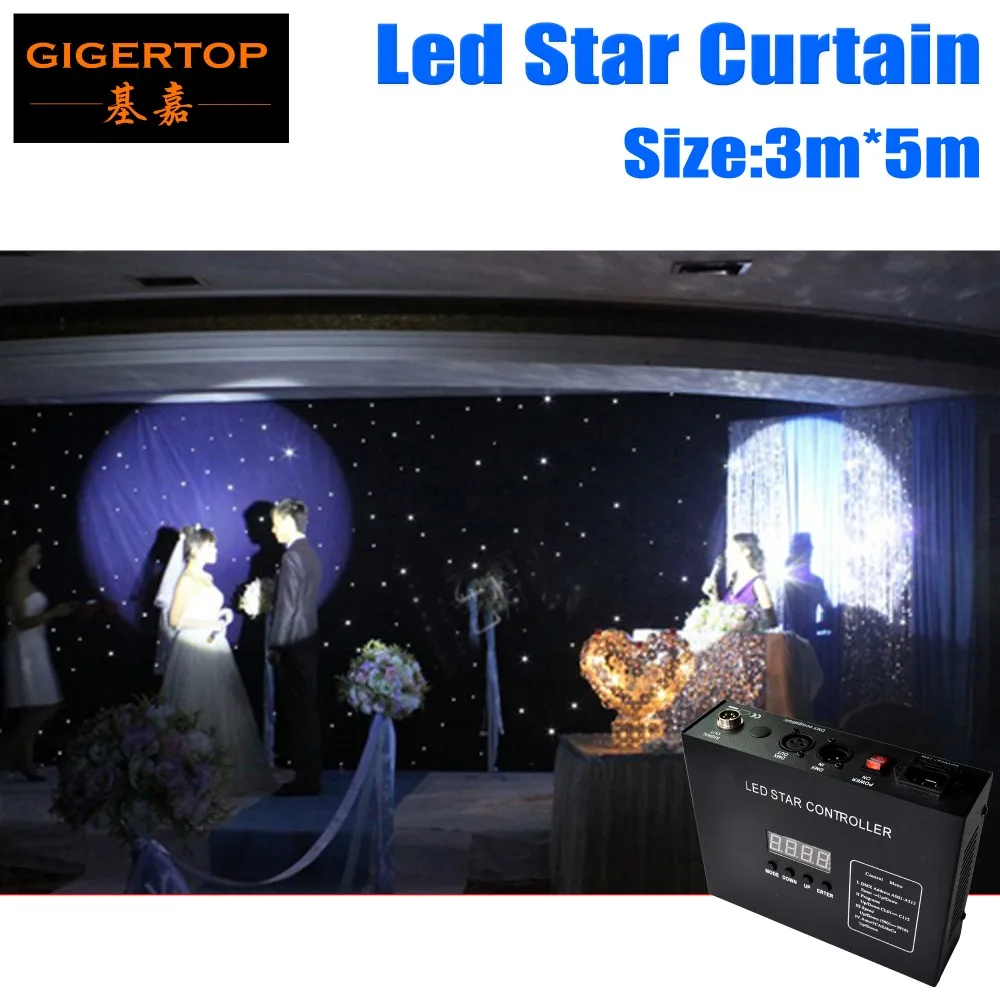 Фото Низкая цена 3 м x 5 светодиодный Звезда Шторы для заднего фона фон фотосъемки Экран