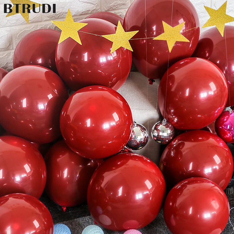 BTRUDI Ruby red balloon 10inch 2.2g latex balloons rubine wedding decoration home decoration accessories party balloons
BTRUDI Ruby red balloon 10inch 2.2g latex balloons rubine wedding decoration home decoration accessories party balloons