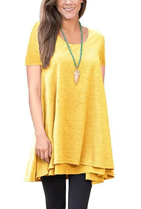 Solid round neck short sleeve dress Loose and comfortable dresssize S-XXXL Available in many colors
Solid round neck short sleeve dress Loose and comfortable dresssize S-XXXL Available in many colors