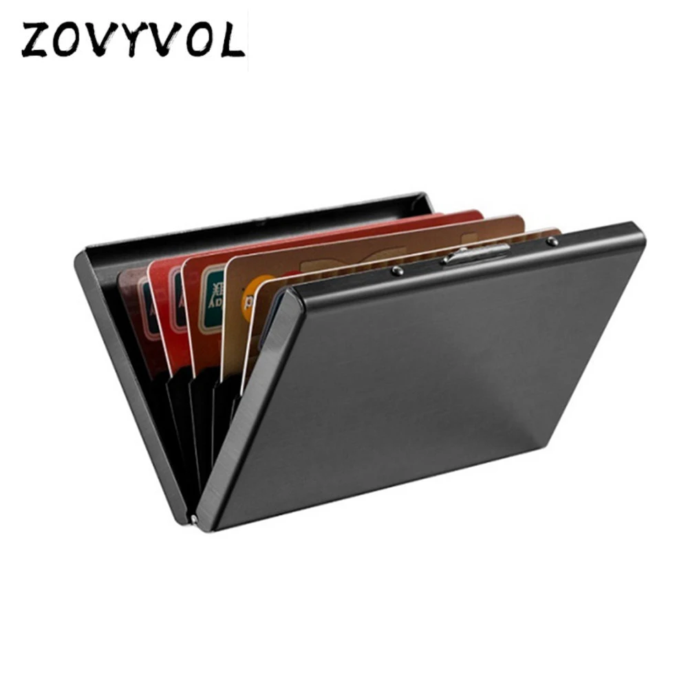 Кожаный кошелек ZOVYVOL, черный стальной чехол для визитных и кредитных карт, мужской металлический высококачественный держатель для кредитны...
Кожаный кошелек ZOVYVOL, черный стальной чехол для визитных и кредитных карт, мужской металлический высококачественный держатель для кредитны...