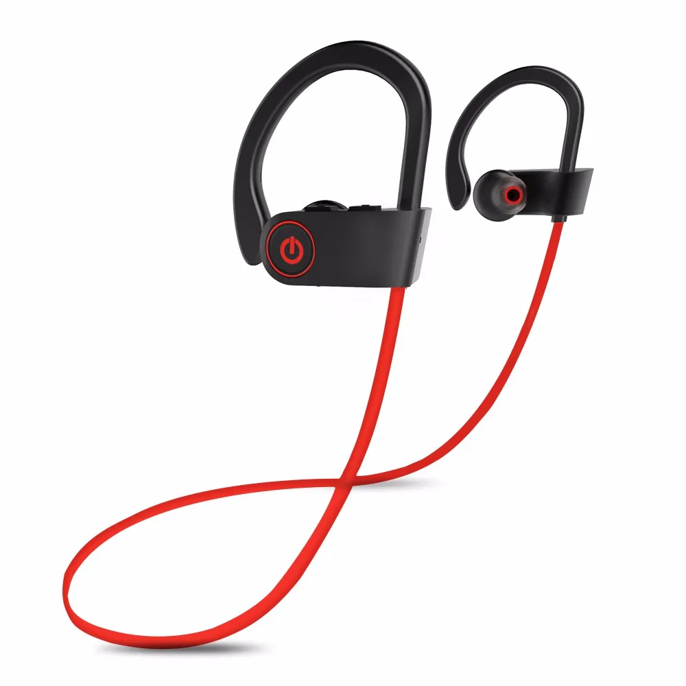 Беспроводной наушники Bluetooth стерео бас спортивные бег Гарнитура с защитой от