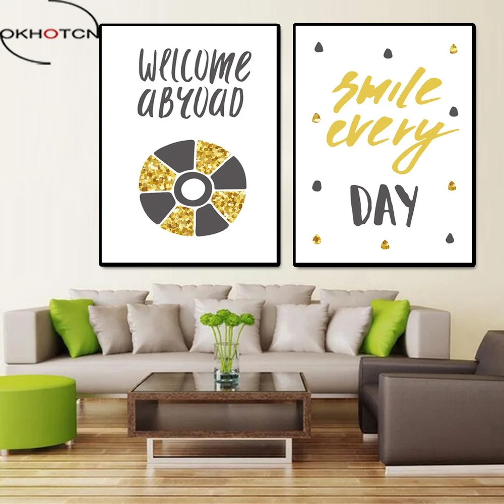 OKHOTCN Nordic Style Framed Cartoon Quotes Decorative Pictures Lettering Posters Print On Canvas Wall Pictures For Kids Room
OKHOTCN Nordic Style Framed Cartoon Quotes Decorative Pictures Lettering Posters Print On Canvas Wall Pictures For Kids Room